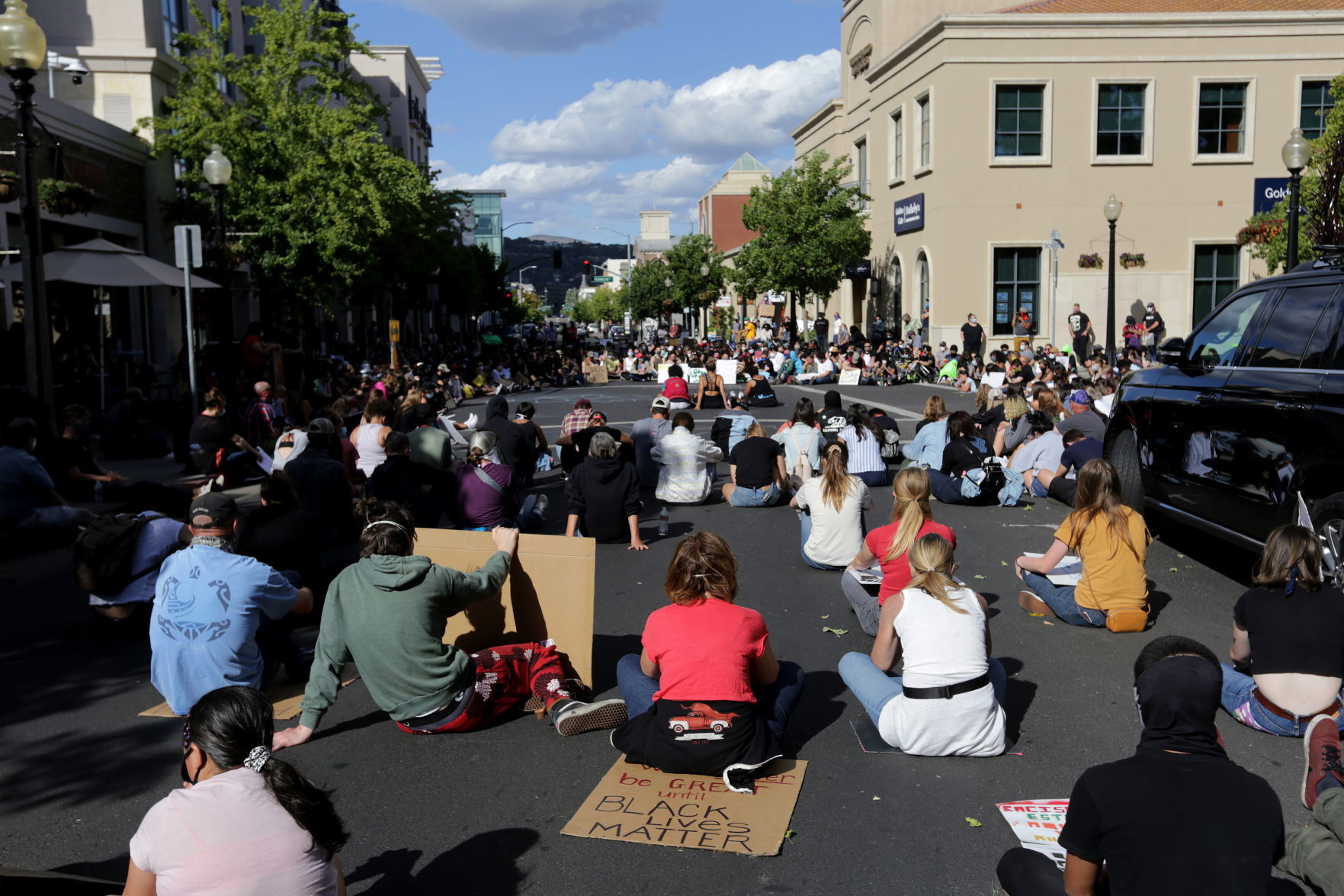 Protesters against racism take to Napa streets